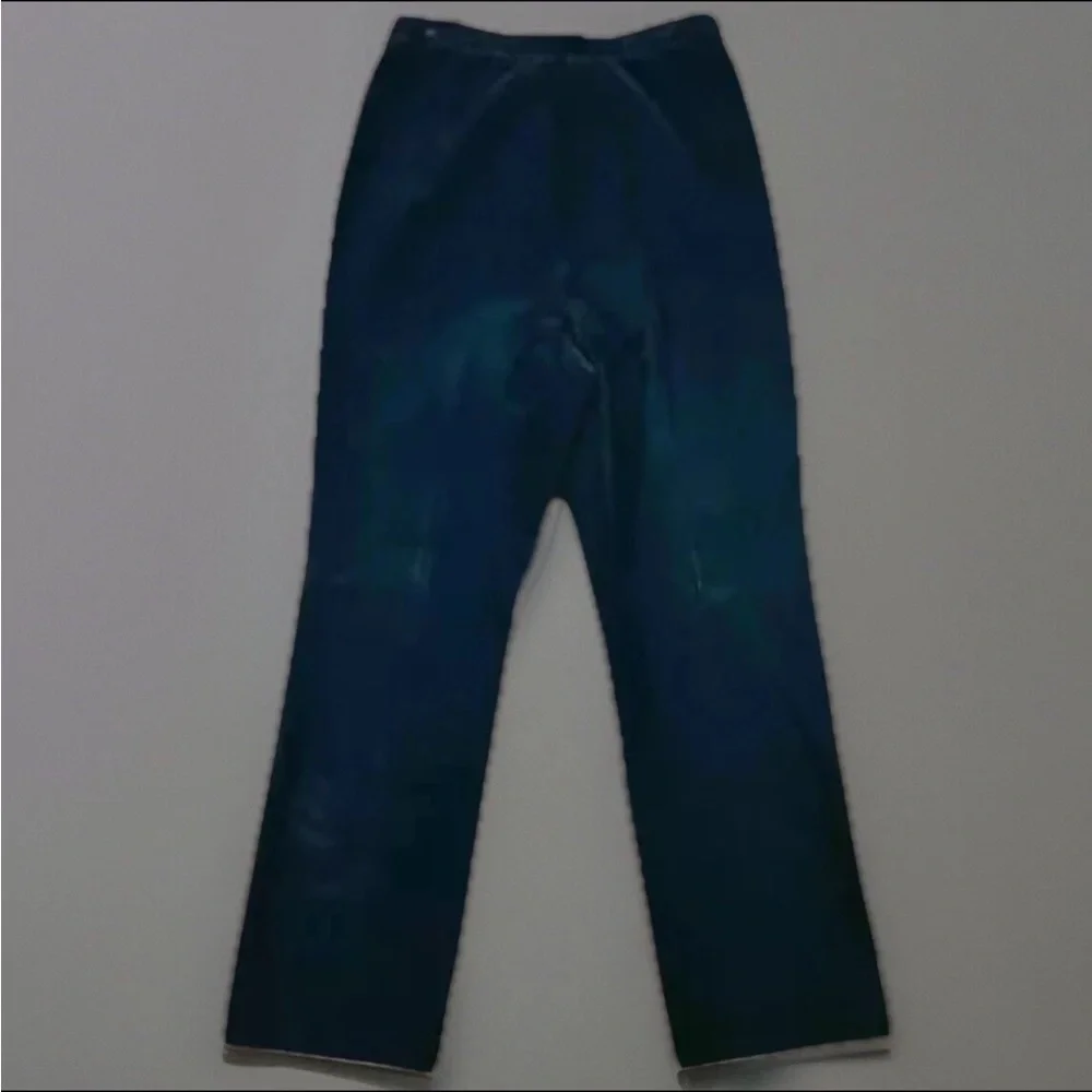 Vintage COS Pants Womens 29x30 Black Velvet 100% Cotton High Rise Straight Leg